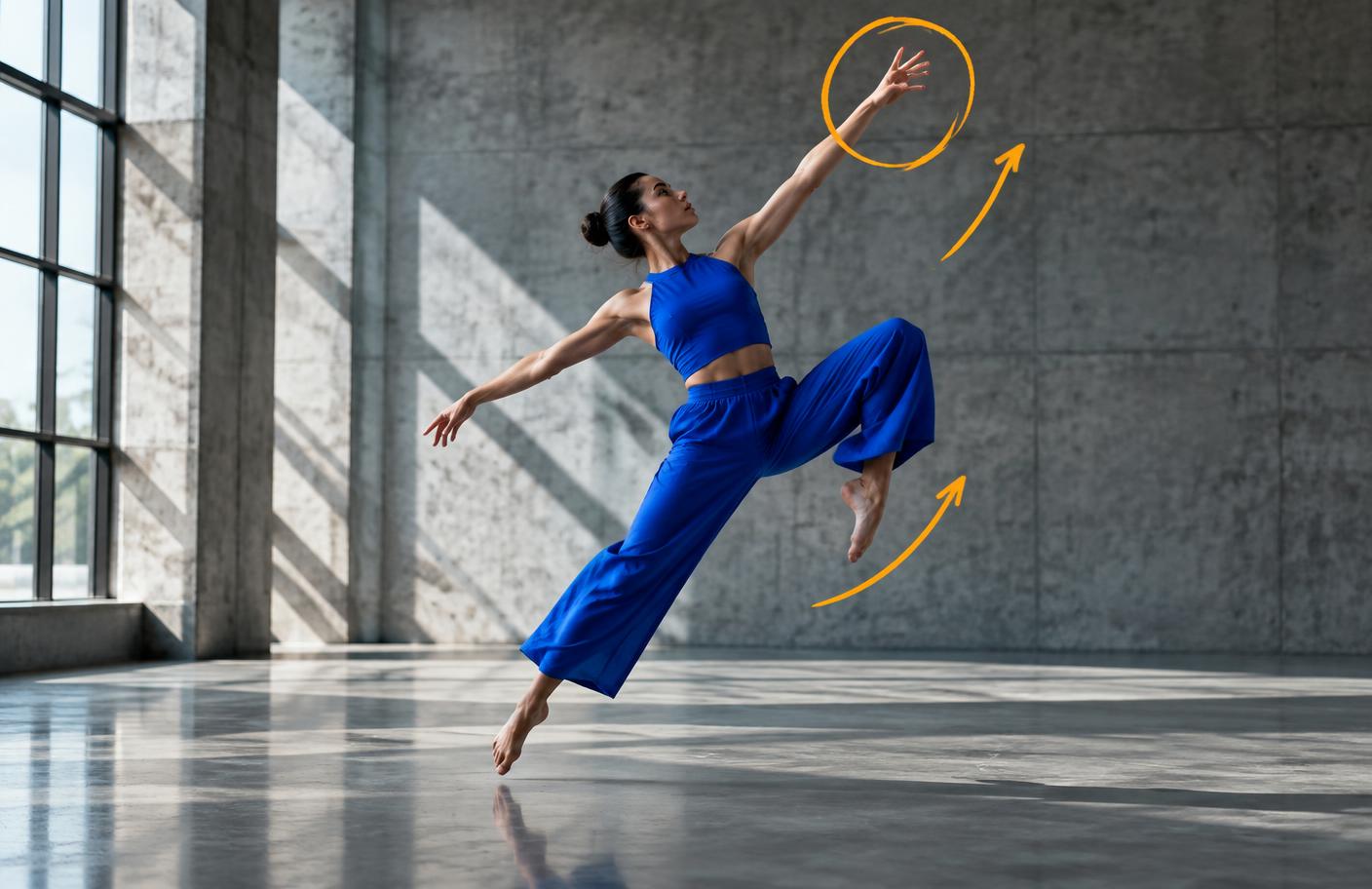 Une danseuse annotée image par image